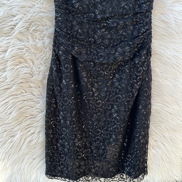 Lauren Ralph Lauren Haddon Hall Black Lace Sleeveless Evening Cocktail Dress - Picture 11 of 13